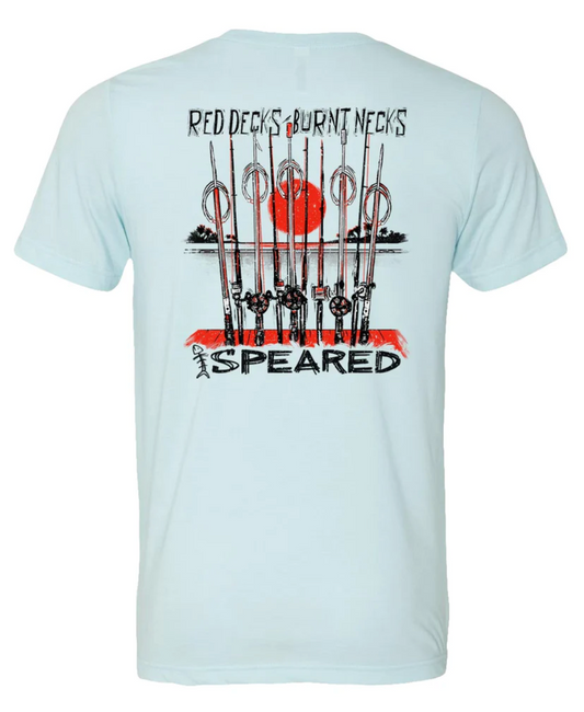 Red Decks, Burnt Necks Spearfishing T-Shirt: Mens