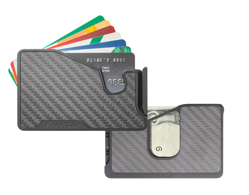 Fantom X Carbon Fiber Fan-Out Wallet with Cash Holder