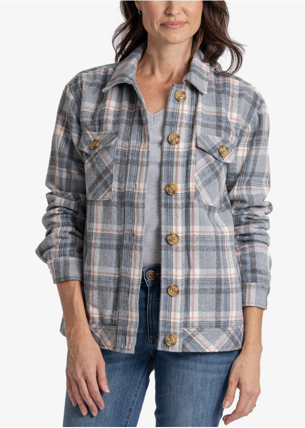 Magnolia Plaid Shirt Jacket, Exclusive
