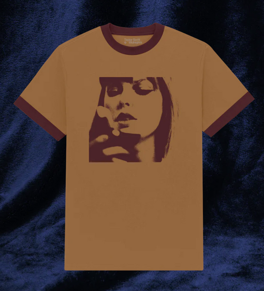 TAYLOR SWIFT MIDNIGHTS ALBUM COVER RINGER T-SHIRT