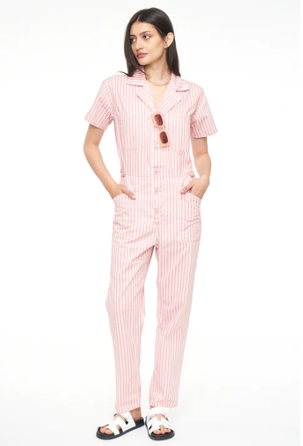 Grover Short Sleeve Field Suit - Peony Stripe
