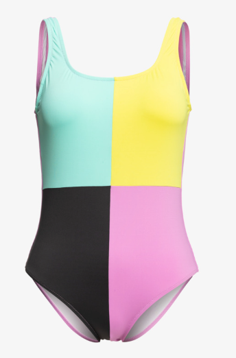 Quiksilver Womens Color Block One-Piece Swimsuit