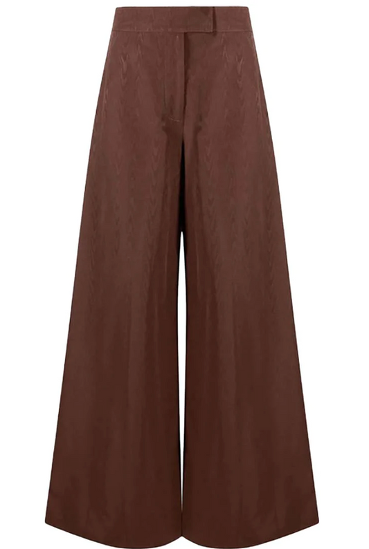 STAUD Oak Moiré Wide-Leg Trousers