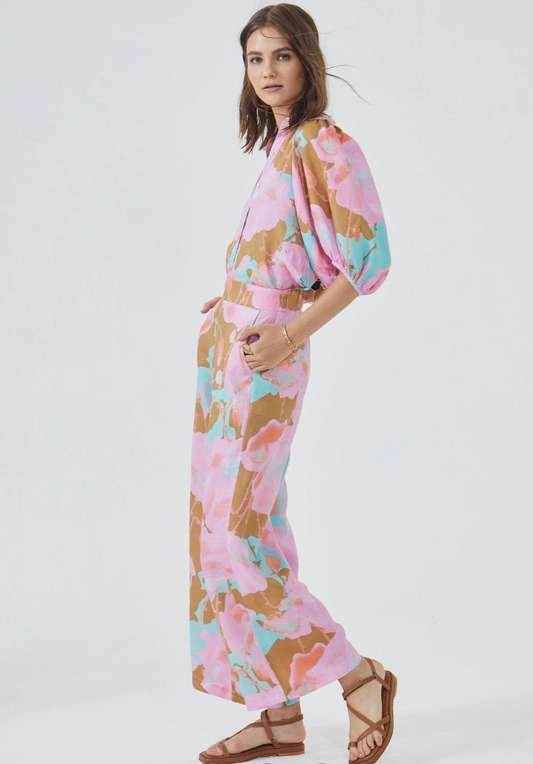 FINAL SALE Organic Luna Pant, Aquarela