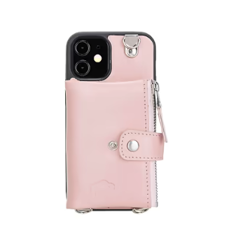 Anna iPhone 12 Mini Crossbody Case, Nude Pink