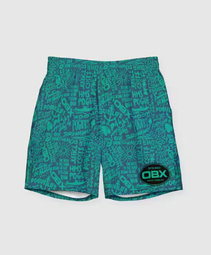 Outer Banks All-Over Print Recycled Swim Trunks