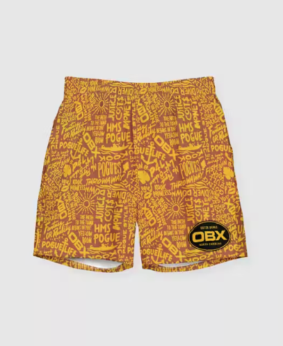 Outer Banks All-Over Print Recycled Swim Trunks