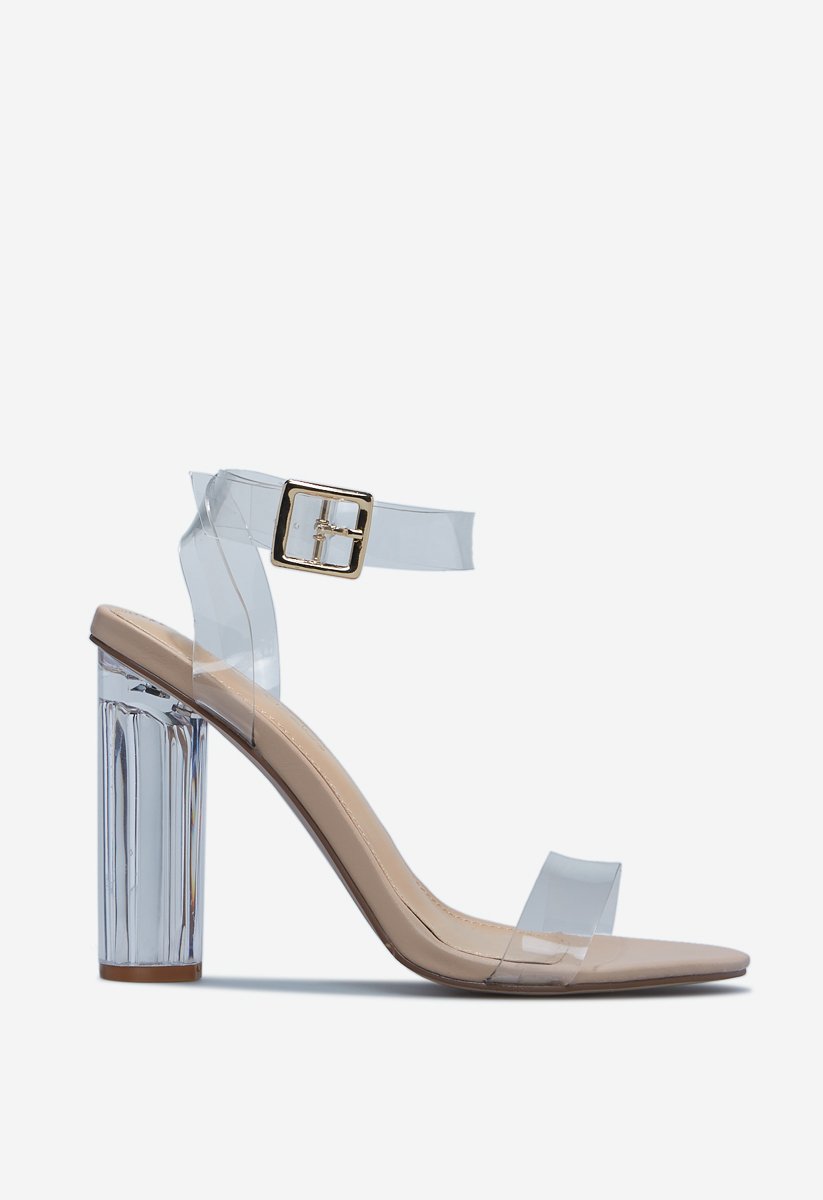 Hanna Transparent Heeled Sandal