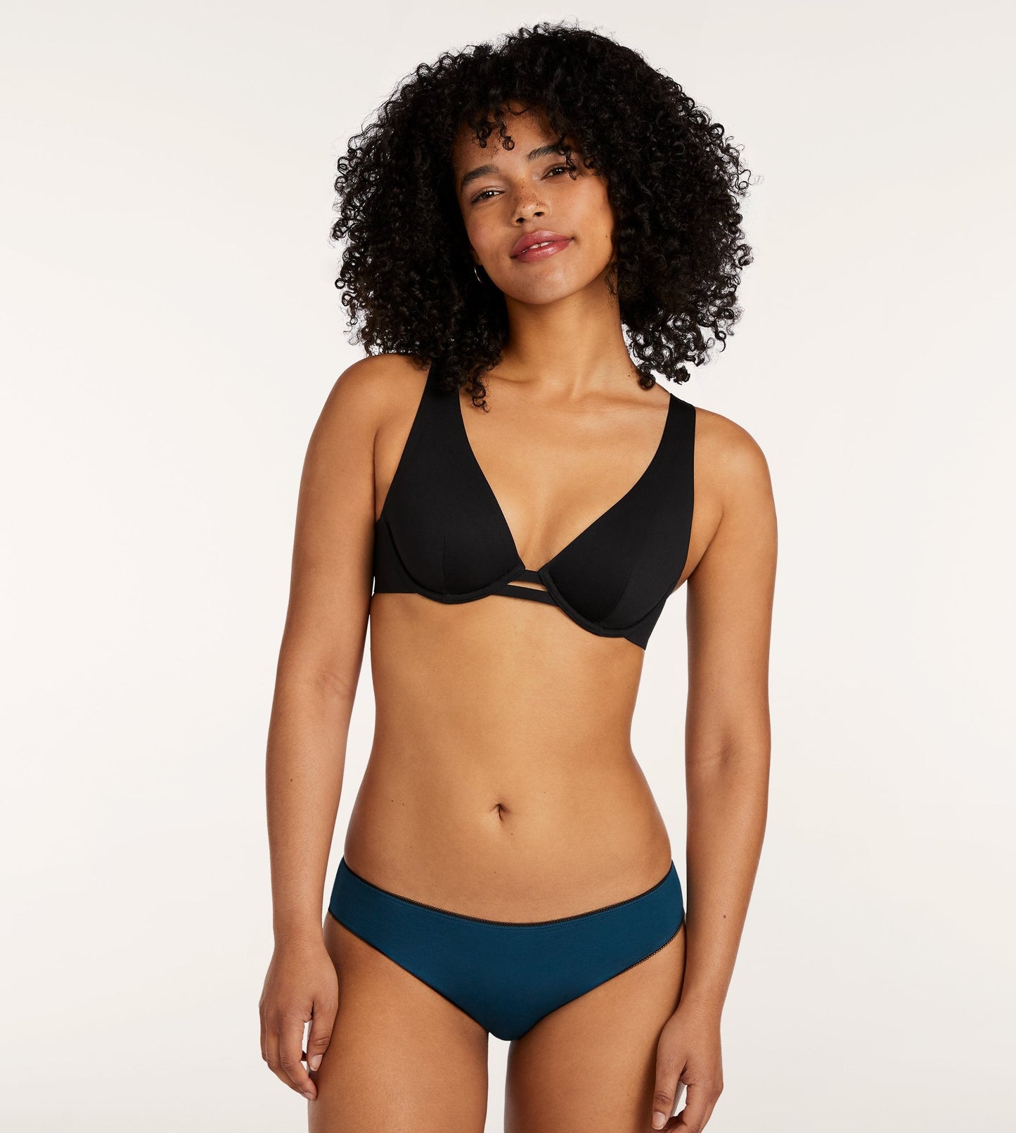 Everyday Cotton Lace Trim Bikini