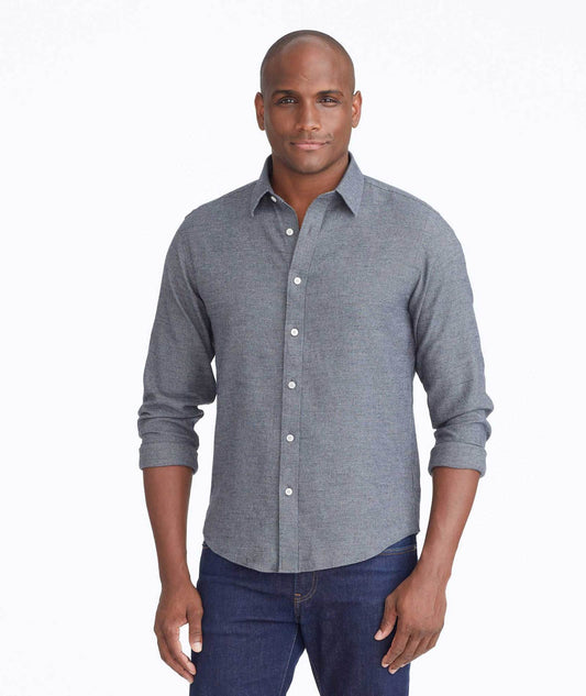 Wrinkle-Free Veneto Shirt Dark Red