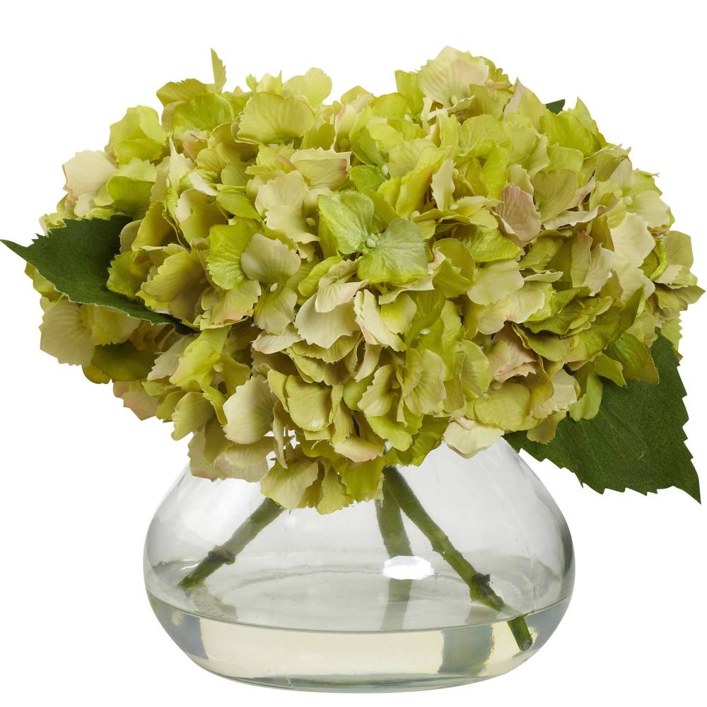 Blooming Hydrangea w/Vase