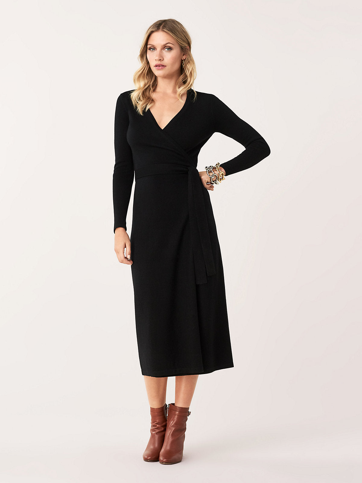 Cashmere Wrap Dress
