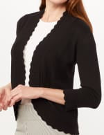 Scallop Trim Cardigan
