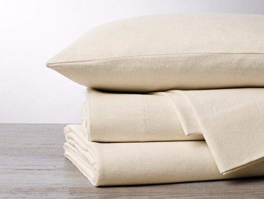 Cloud Brushed Organic Flannel Sheets - Queen