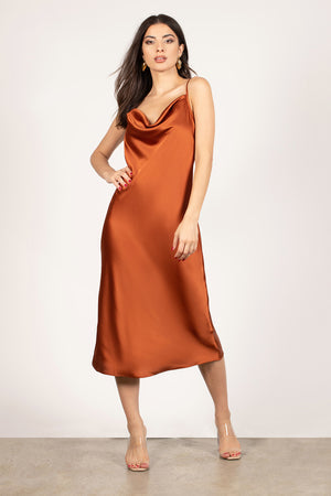 Satin Shift Dress
