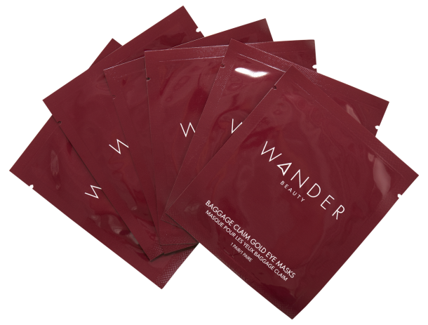 Wander Beauty Baggage Claim Gold Eye Mask 6 Pack