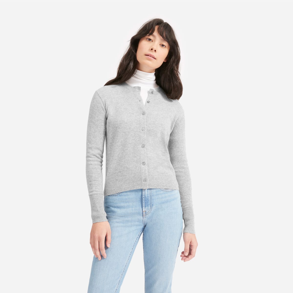 Cashmere Crew Cardigan