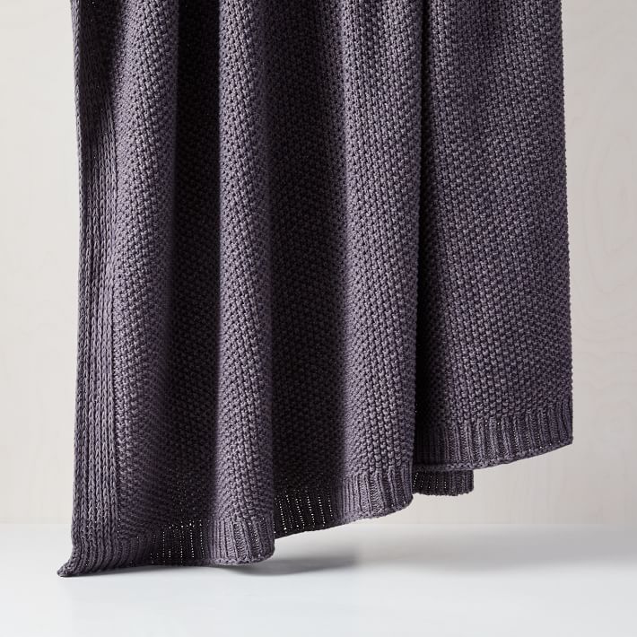 Cotton Knit Throw
