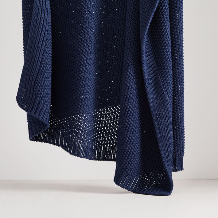 Cotton Knit Throw
