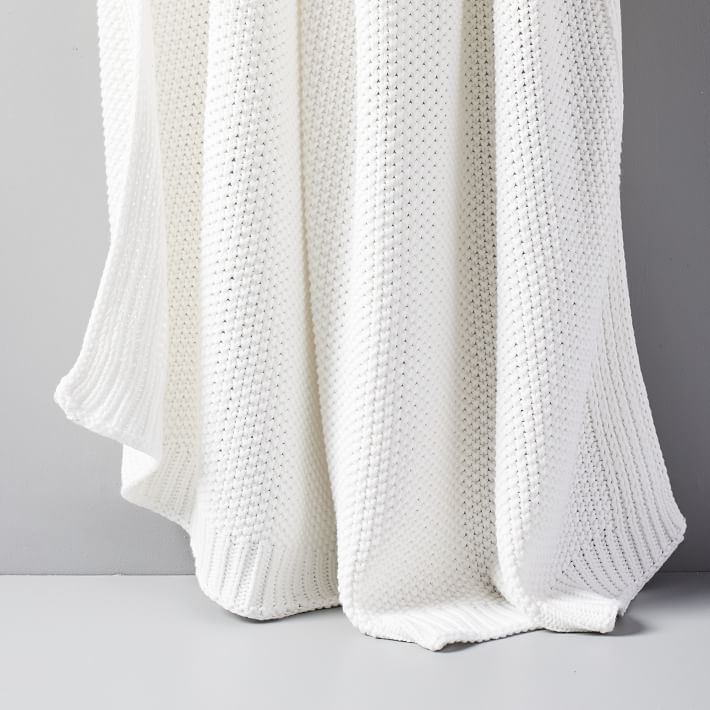 Cotton Knit Throw