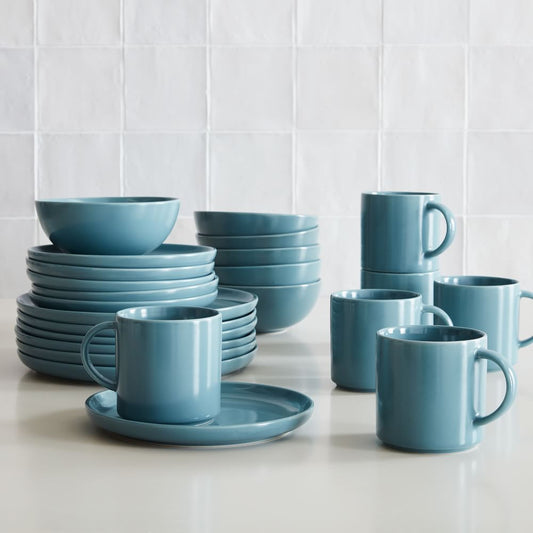Joy - West Elm Dinnerware Stoneware French Blue