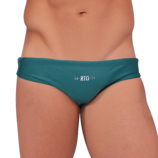 FLORESTA / FOREST GREEN DARK TEAL MEN'S DESIGNER SWIMWEAR - MEN'S SWIMWEAR SUNGA