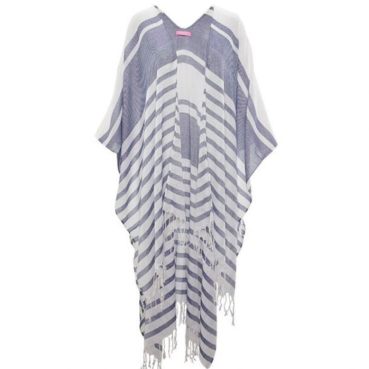 Isaac Mizrahi Blue & White Kimono