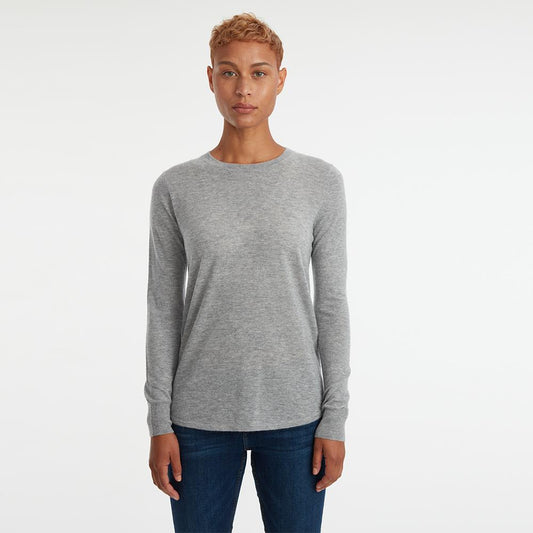 CALIFORNIA CASHMERE SHIRTTAIL CREW
