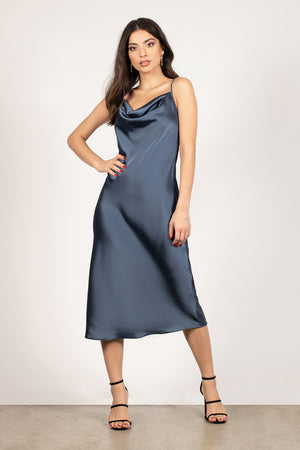 Satin Shift Dress