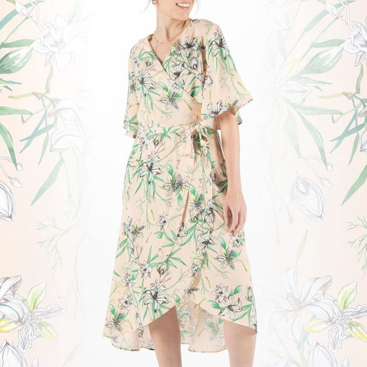 Photogenic Wrap Dress (Casablanca)