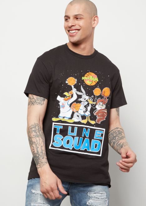 Black Space Jam Tune Squad Graphic Tee