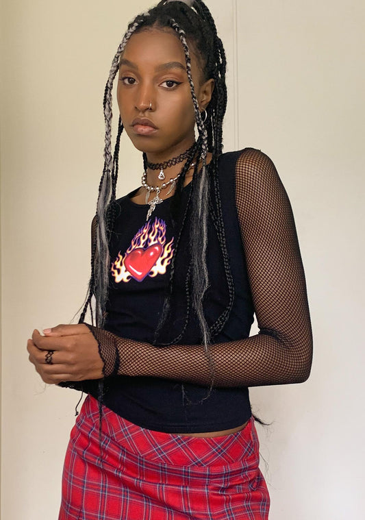 SLOW BURN FISHNET TEE
